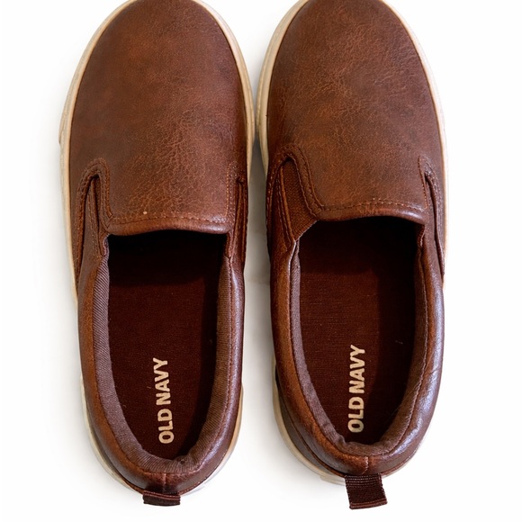 Old Navy Other - Old Navy Brown Slip-On Boys Casual Loafers